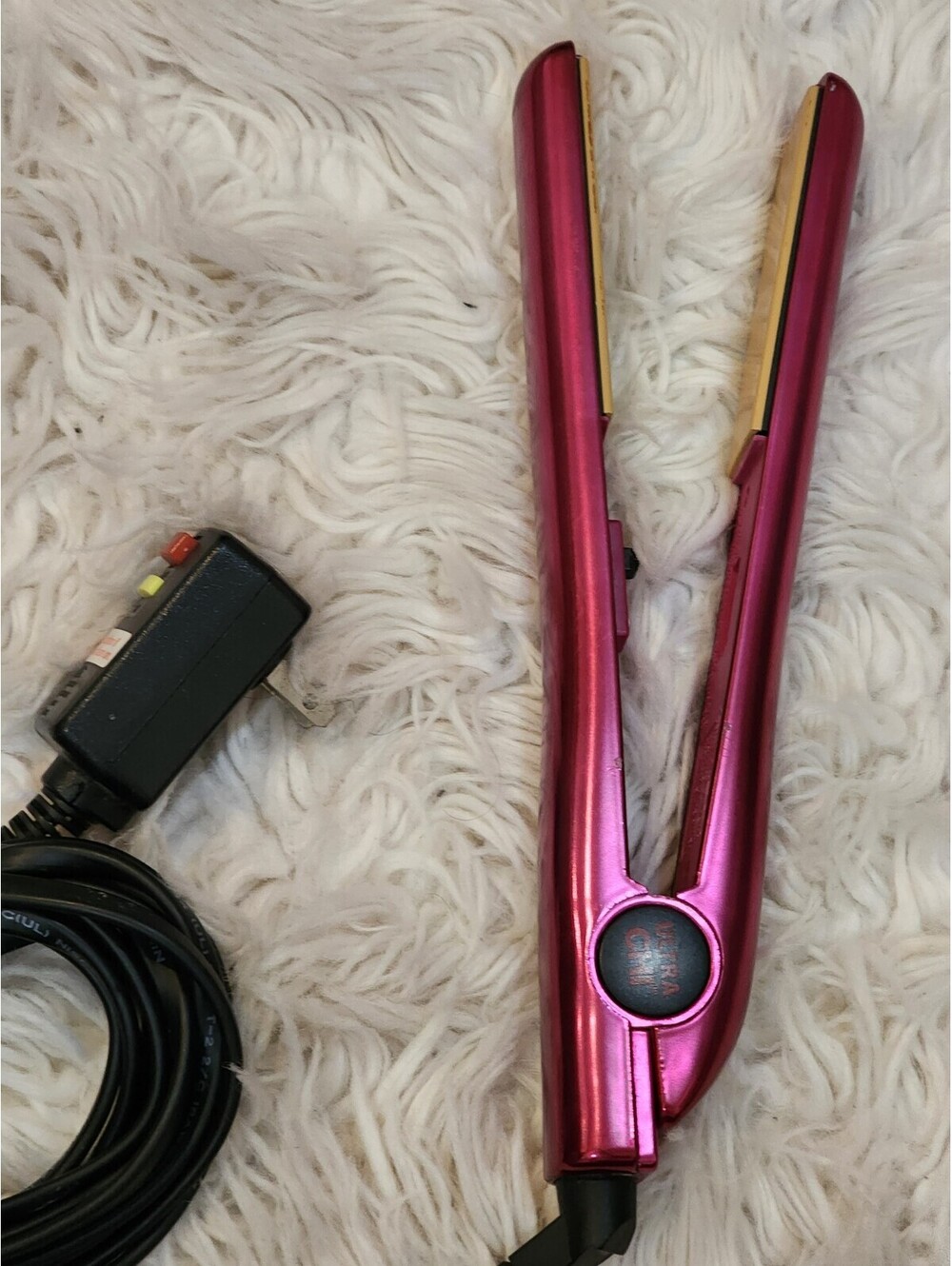 Ultra CHI Flat Iron Straightening Iron Hot Pink Ceramic Chi 1"